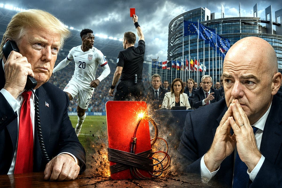 Raudona kortelė virto politine bomba: FIFA vadovui gresia klausimai dėl D. Trumpo skambučio