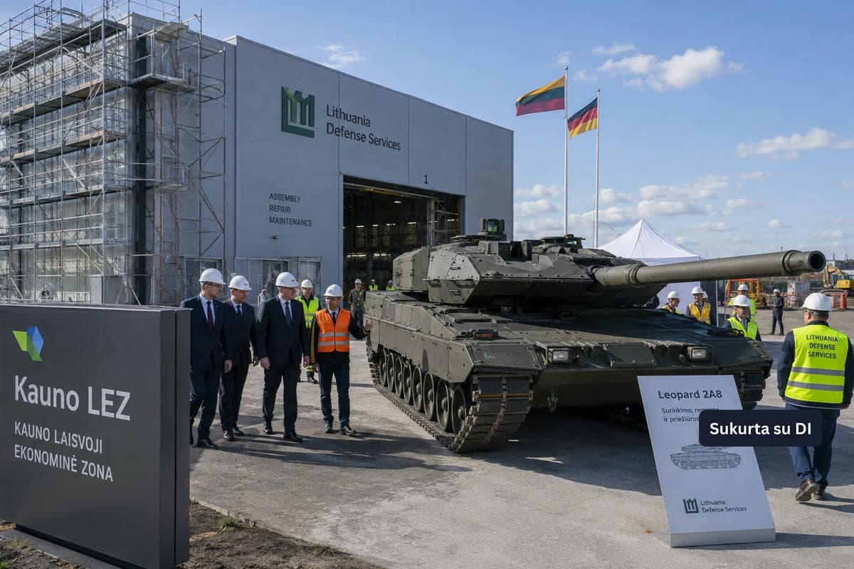 Lietuvoje statoma „Leopard 2A8“ tankų gamykla, tačiau dėl valstybės dalyvavimo dar nesusitarta