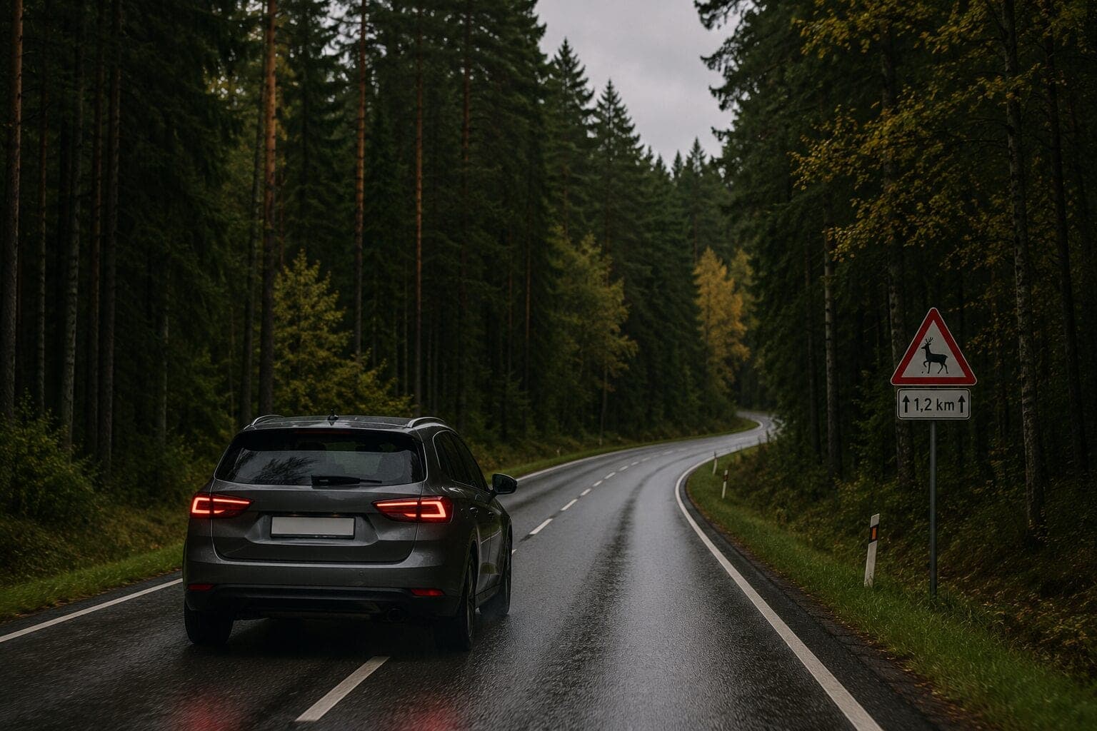 Viena klaida pamačius žvėrį kelyje gali baigtis tragedija