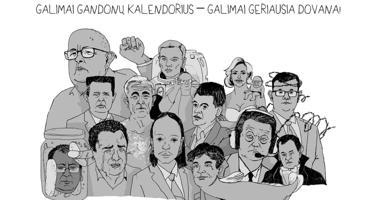 Dar vienas O. Šurajevo akibrokštas – kalendorius „Galimai gandonai“