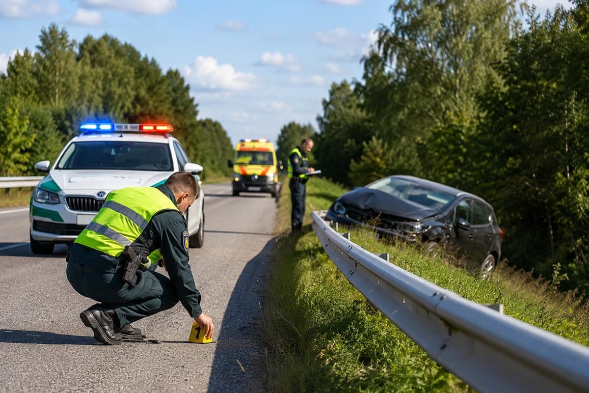 Policijos suvestinė: Kauno rajone žuvo nepilnametė, Klaipėdos rajone sužaloti du žmonės