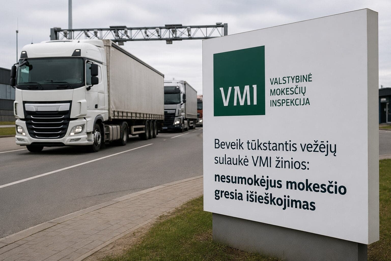 Beveik tūkstantis vežėjų sulaukė VMI žinios: nesumokėjus mokesčio gresia išieškojimas