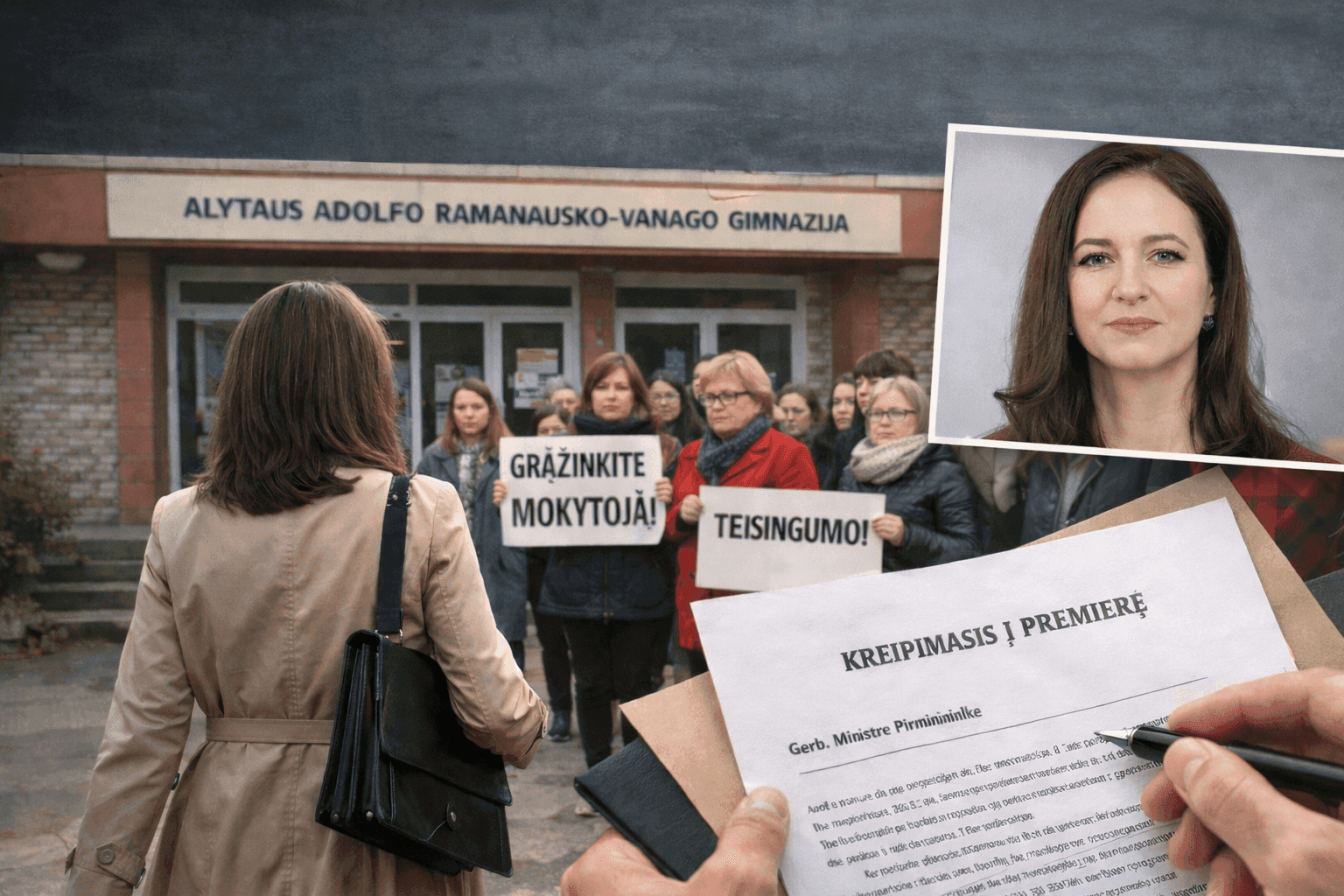 Krizė Alytuje: siunčiama mediatorė, dėl mokytojos atleidimo – kreipimasis į Ruginienę