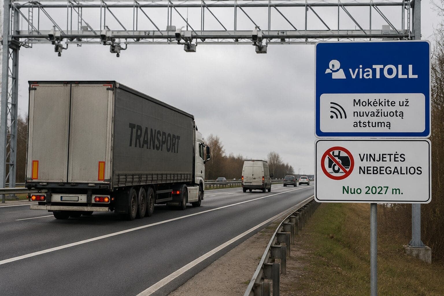 Vežėjų laukia dideli pokyčiai: vinjetės išnyks, o už kelius teks mokėti kitaip