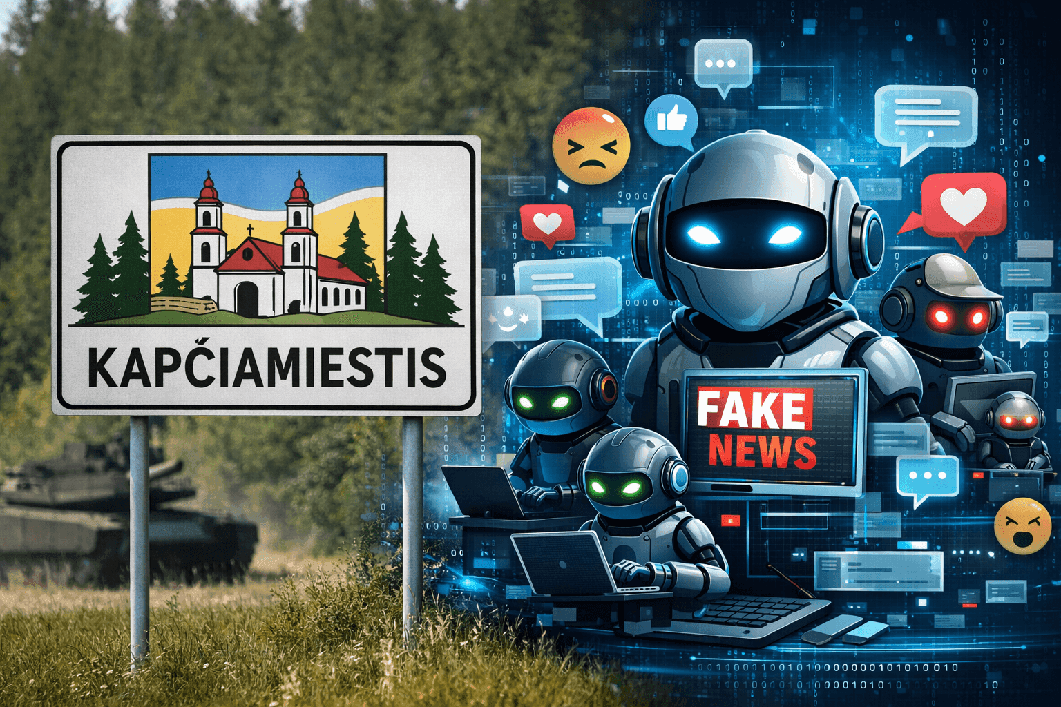 Netikros „botų“ paskyros feisbuke dirbtinai kurstė pasipriešinimą Kapčiamiesčio poligonui?