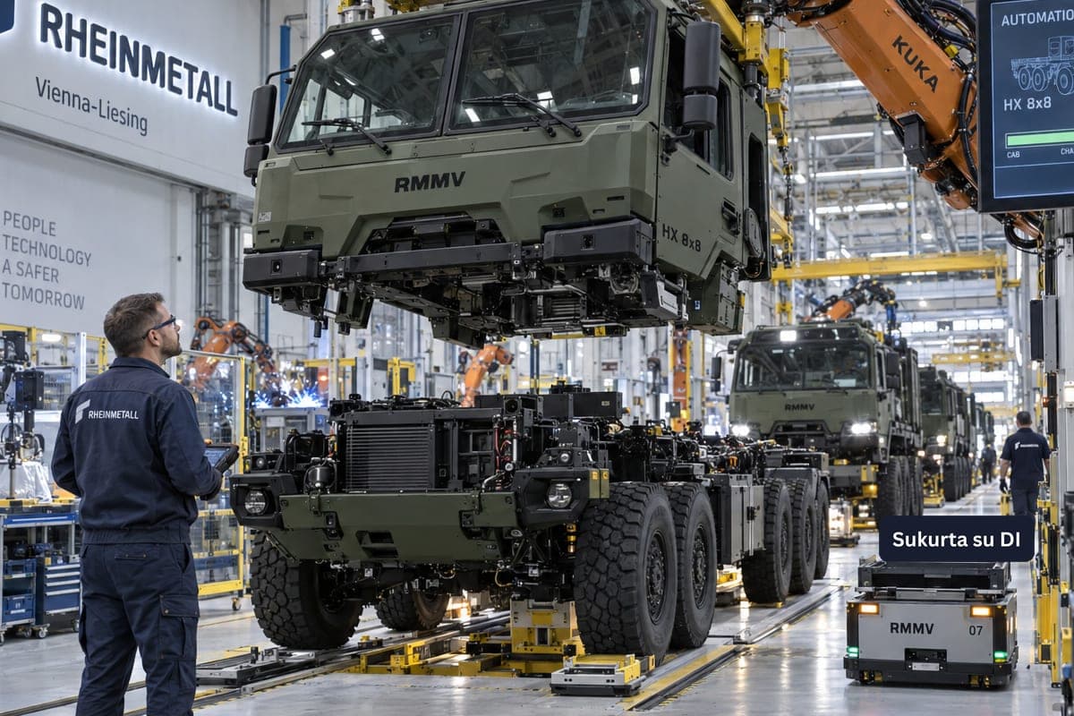 „Rheinmetall“ vadovas skelbia robotų erą: Europos ginklų gamybą ruošiamasi automatizuoti