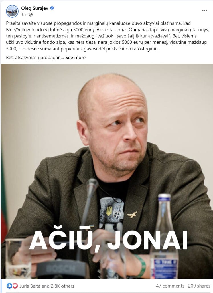 feisbuko įrašas