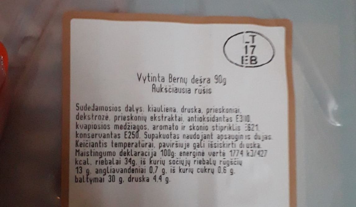 Vytinta dešra