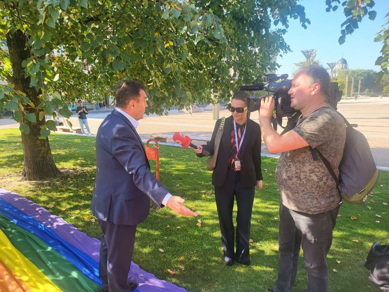 LGBT protesto akcija prie Seimo