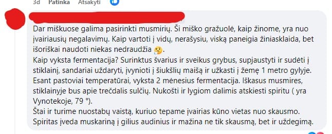 Musmirių receptas