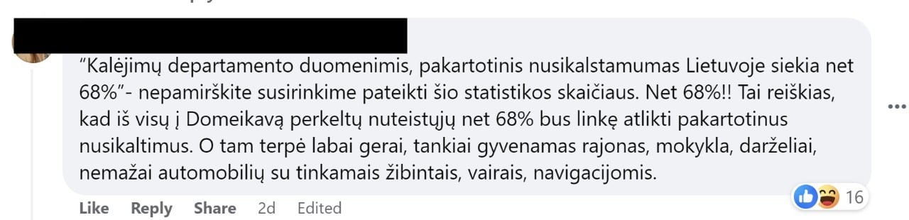 komentaras
