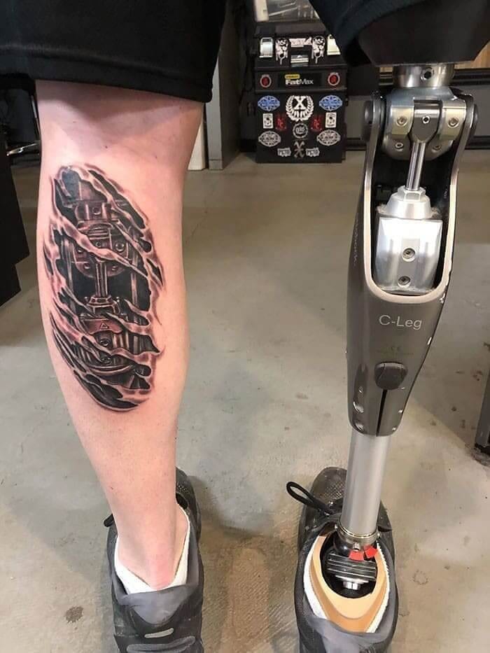 Protezą imituojanti tatuiruotė