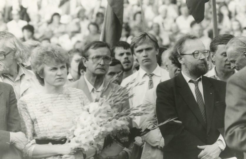 Lietuvos Persitvarkymo Sąjūdžio mitingas Vilniuje Kalnų parke. 1989 m. rugpjūčio 22 d.
