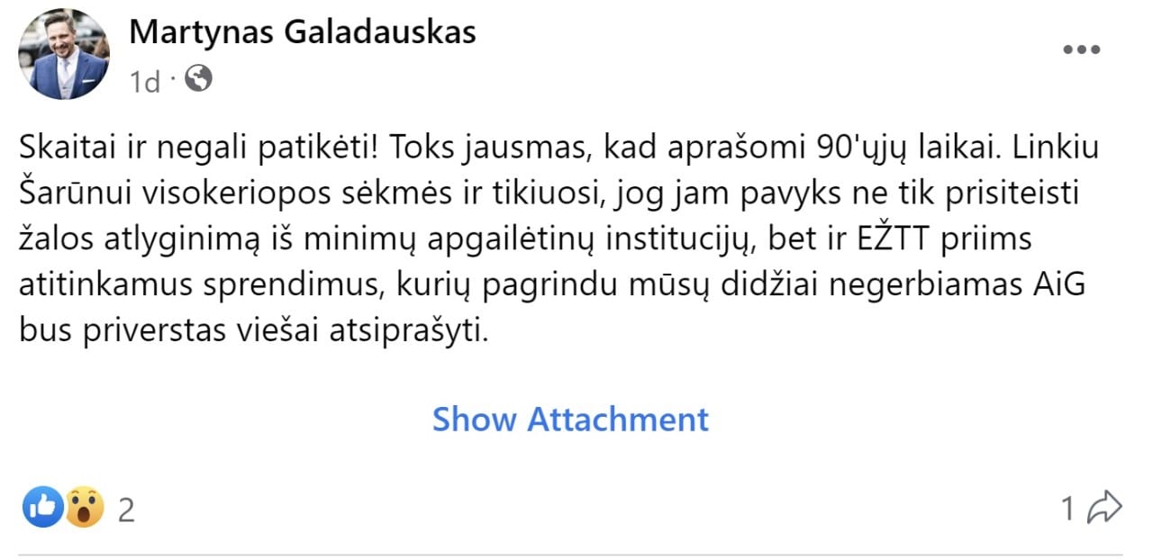komentaras
