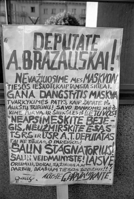 Baltijos kelio plakatas