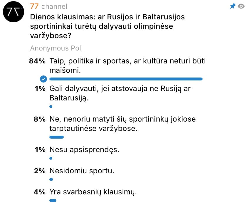 Dienos apklausa