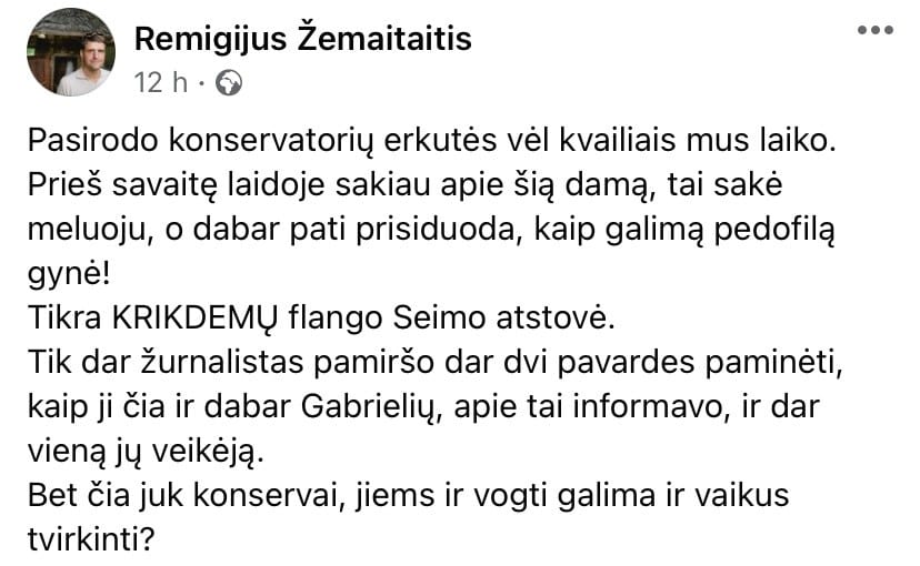 R. Žemaitaičio pasisakymas