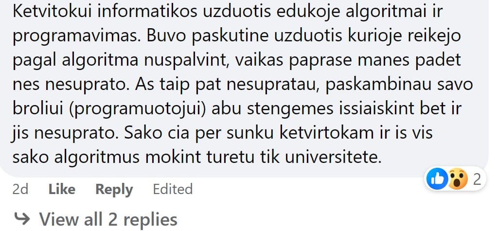 komentaras