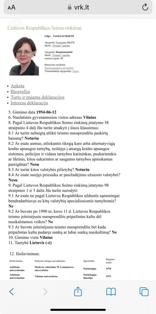 L. Vasiliauskienė