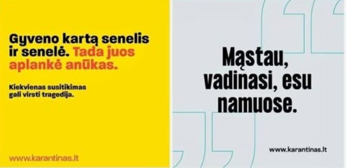 Įspėjimas pandemijos metu