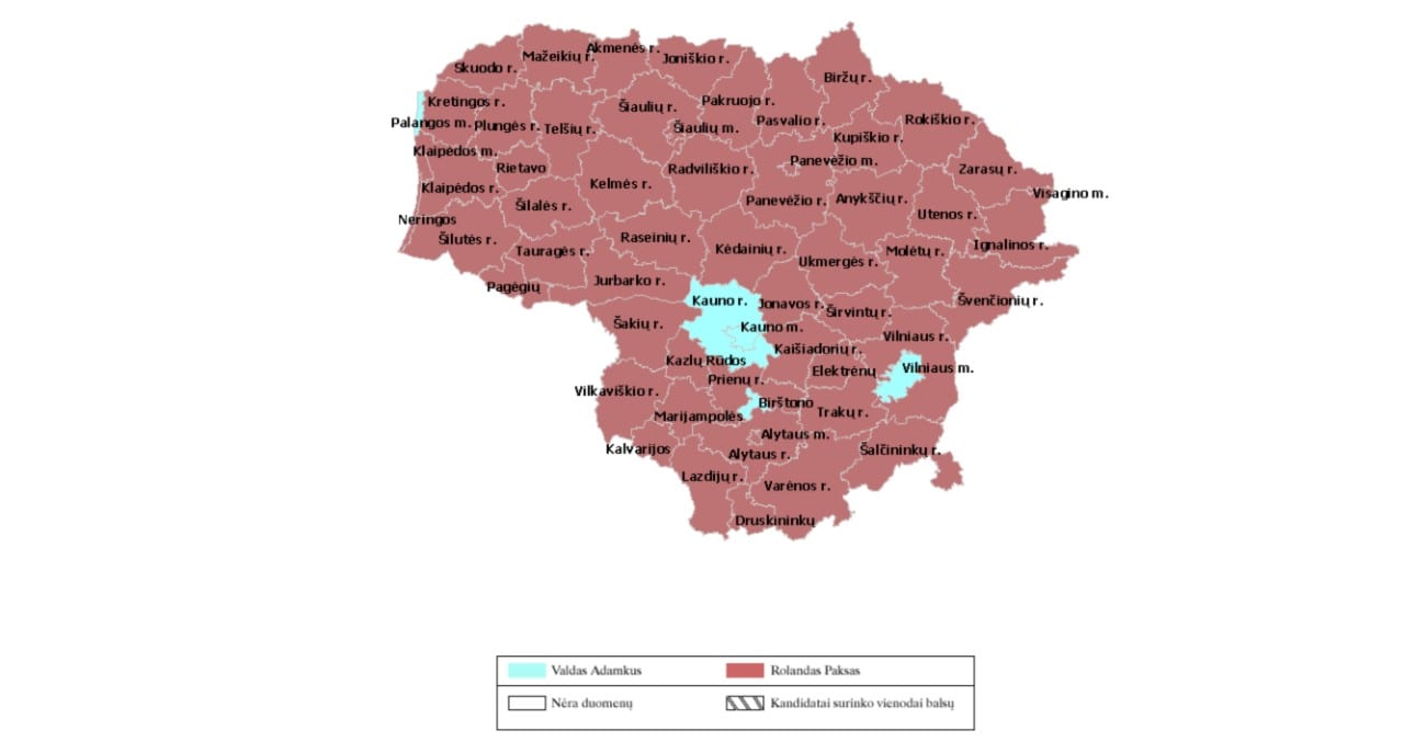 2002 m. prezidento rinkimų rezultatai