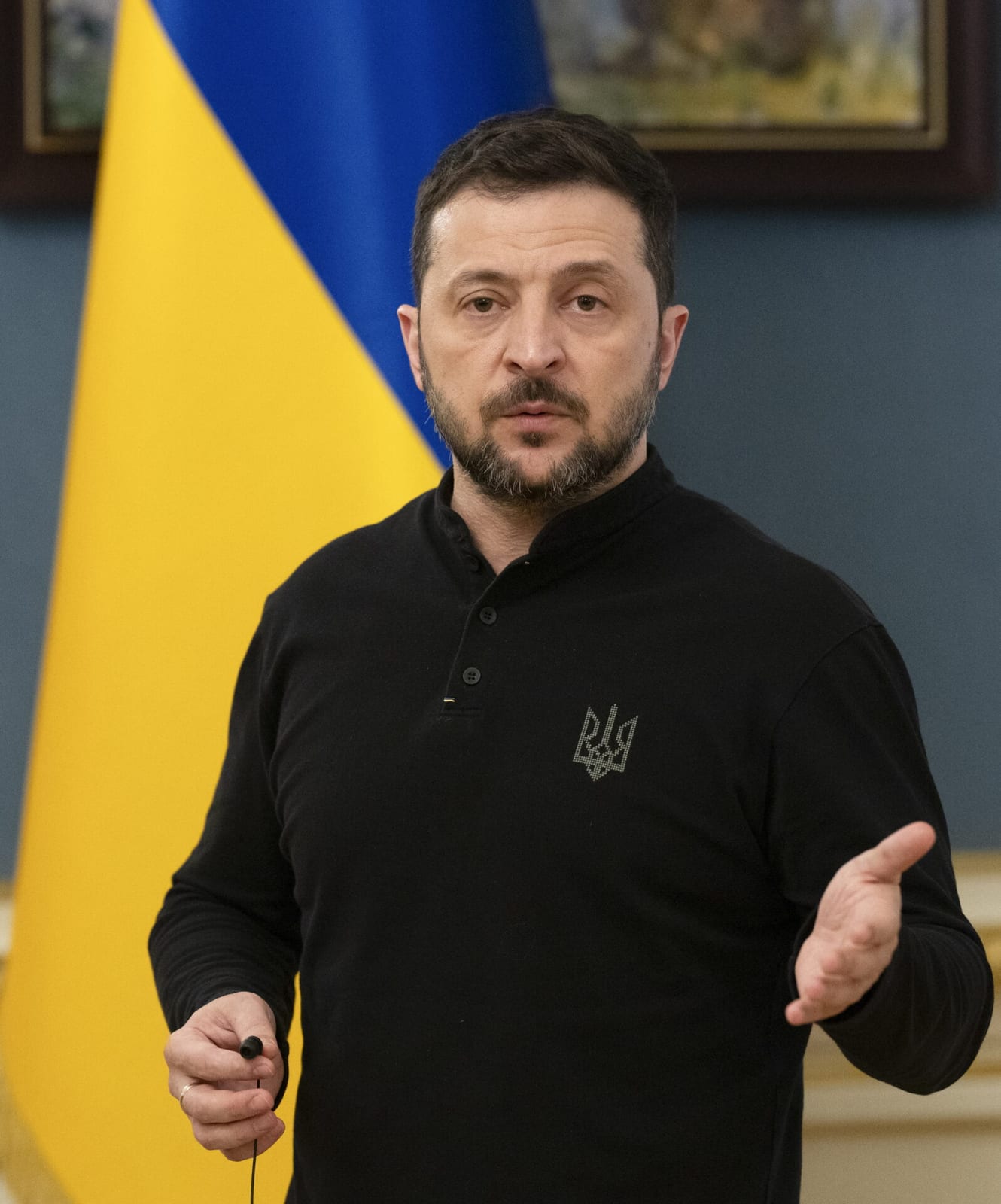 Ukrainos prezidentui Volodymyrui Zelenskiui lieka vis mažiau pasirinkimo, Eltos nuotrauka