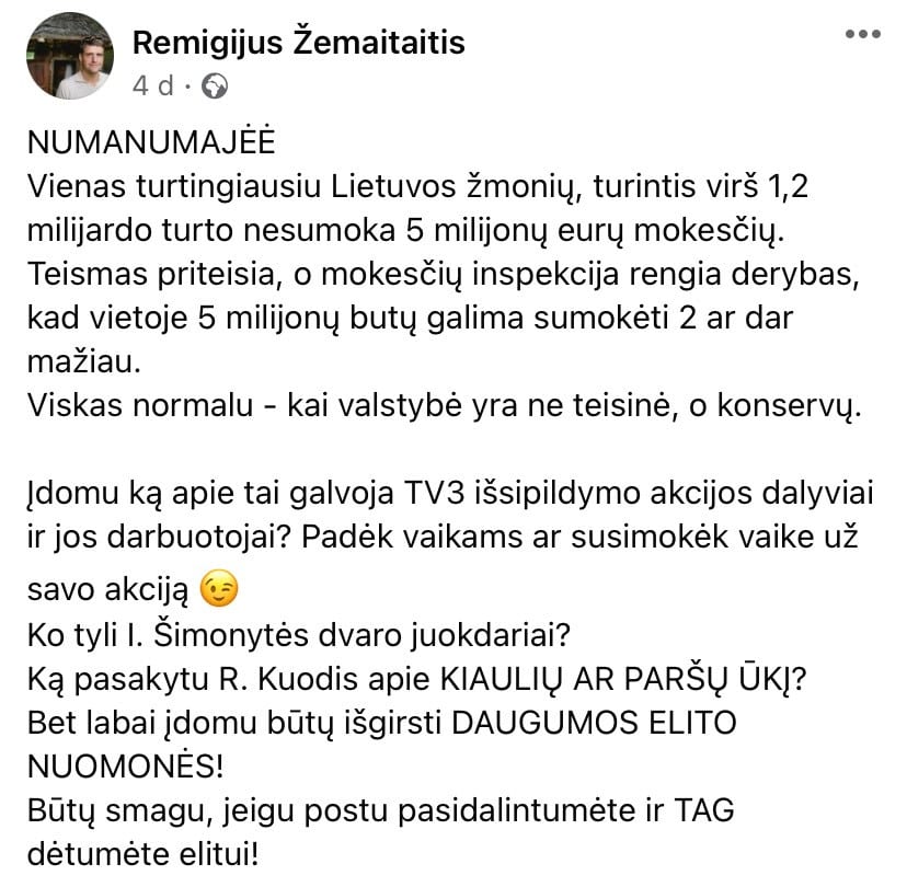 R. Žemaitaičio pasisakymas