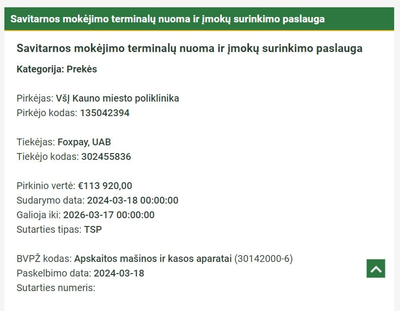 Savitarnos mokėjimo terminalai
