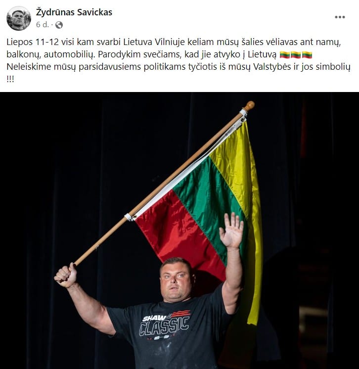 Žydrūno Savicko įrašas
