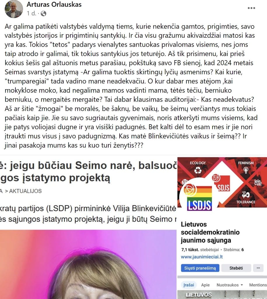 feisbuko įrašas