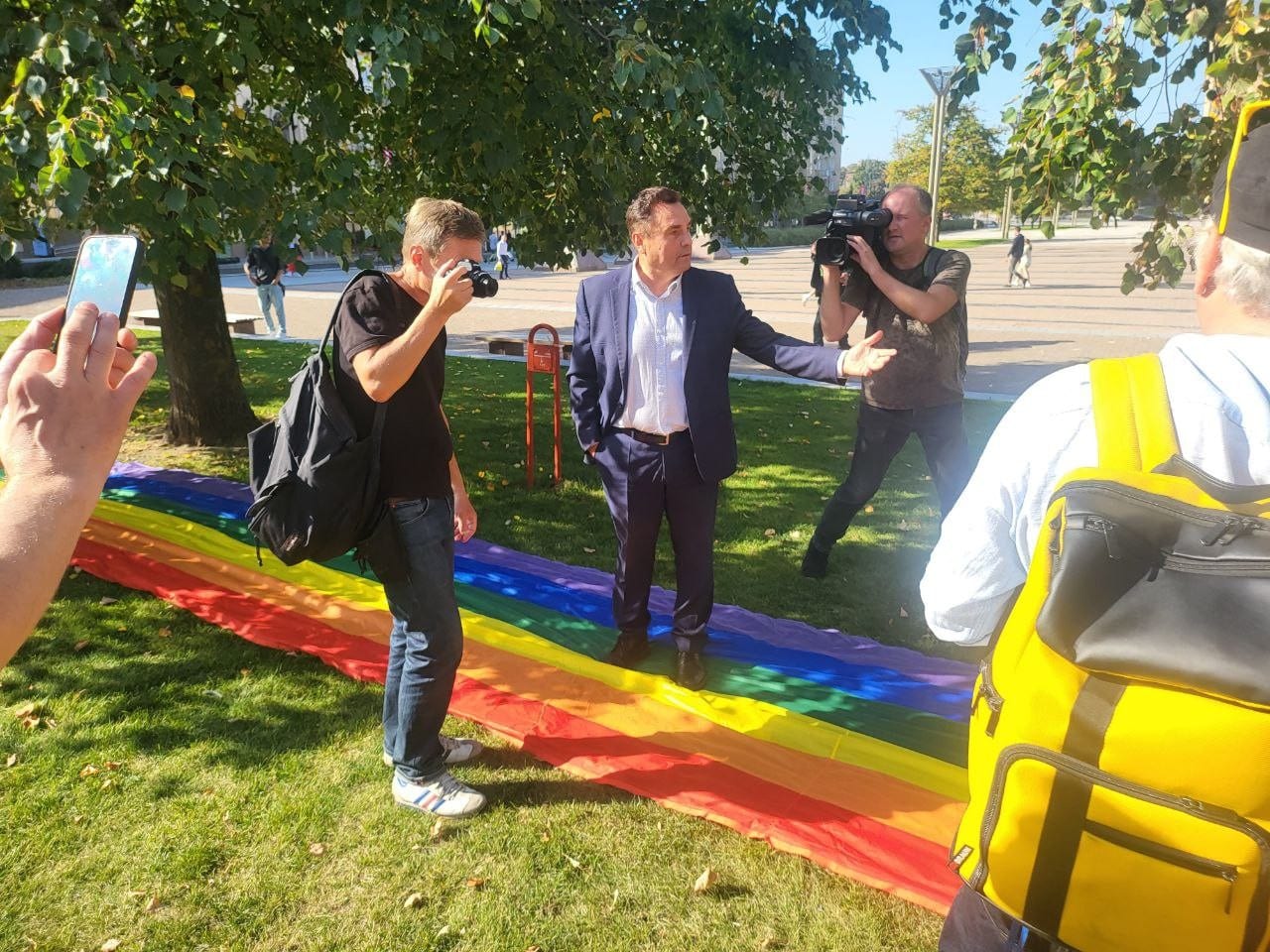 LGBT protestas prie Seimo