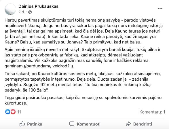 Feisbuko įrašas