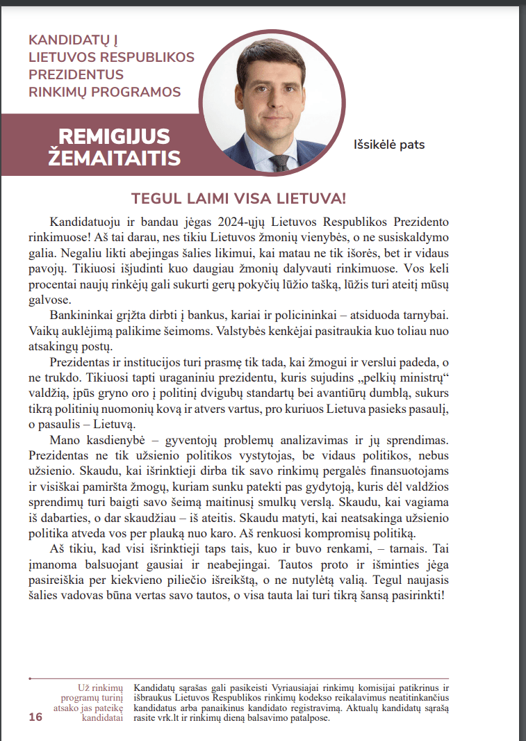R. Žemaitaičio programa
