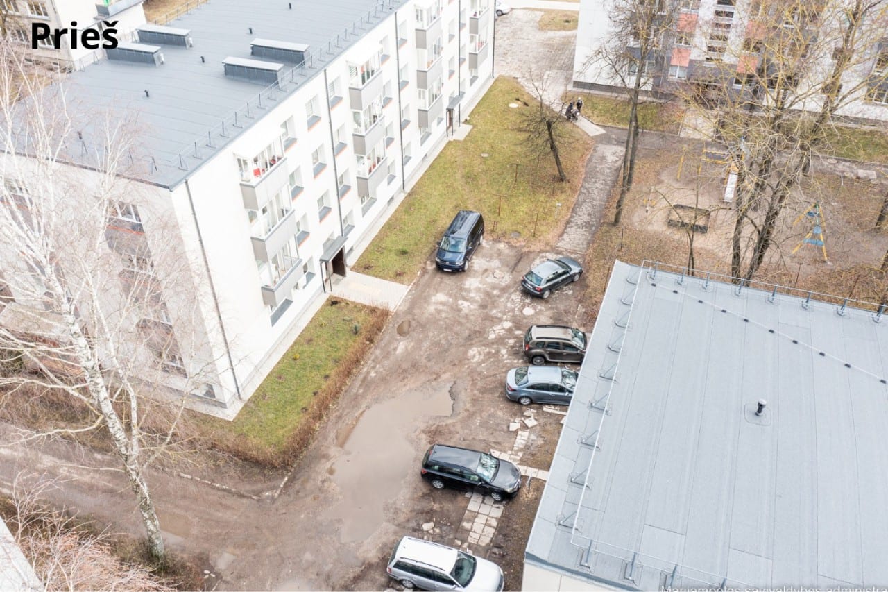 Jaunimo g. 22 aikštelė prieš remontą