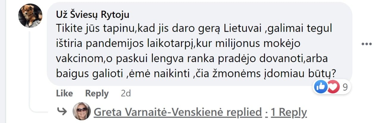 komentaras