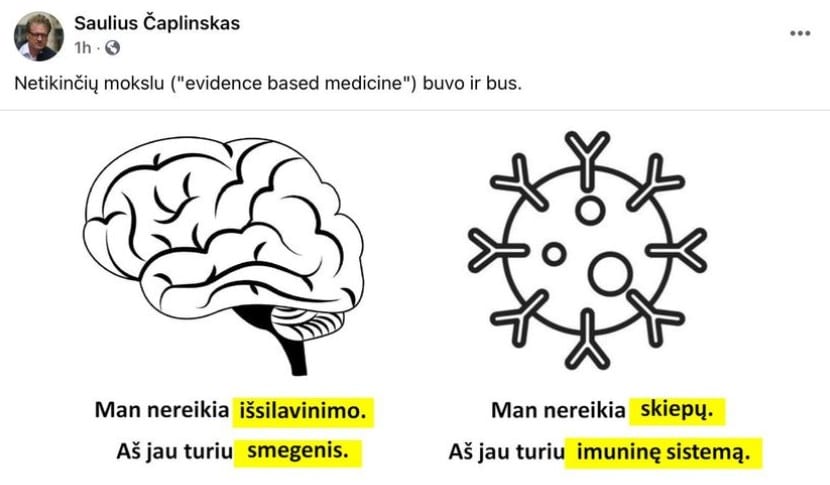 S. Čaplinsko pasisakymas