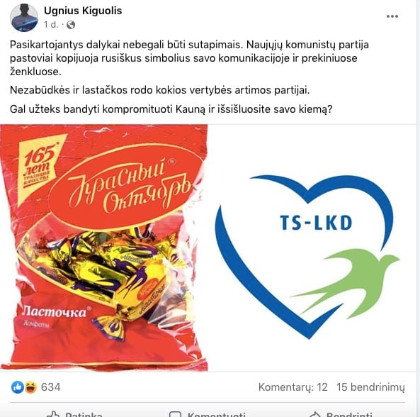 Feisbuko įrašas