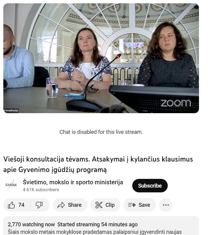 Viešoji paskaita tėvams