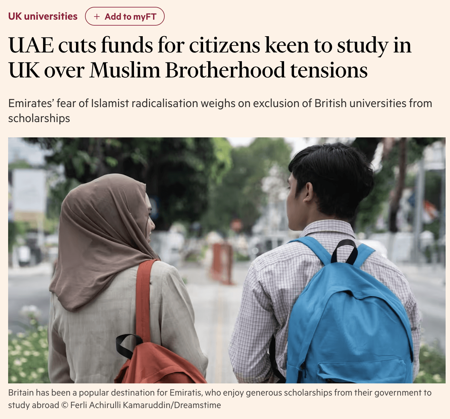 Financial Times straipsnio ekrano nuotrauka