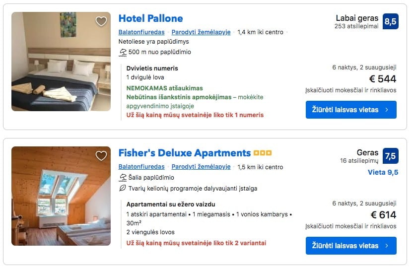 Poilsis prie Balatono