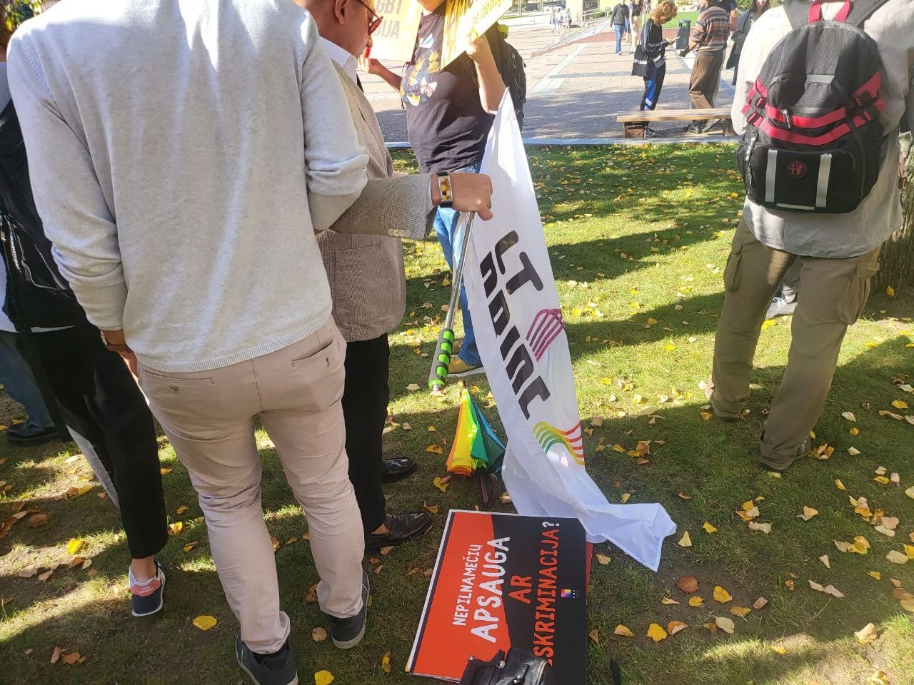LGBT protesto akcija prie Seimo