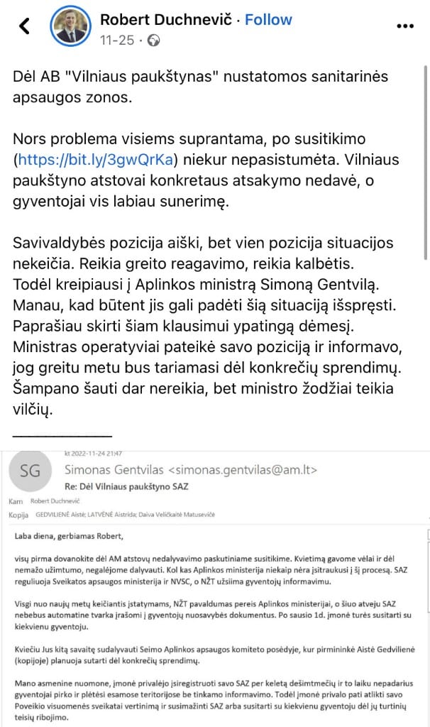 R. Duchnevič pasisakymas