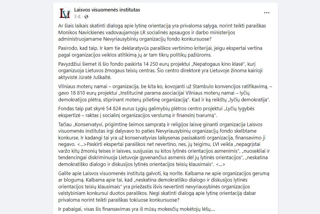 Laisvos visuomenės institutas
