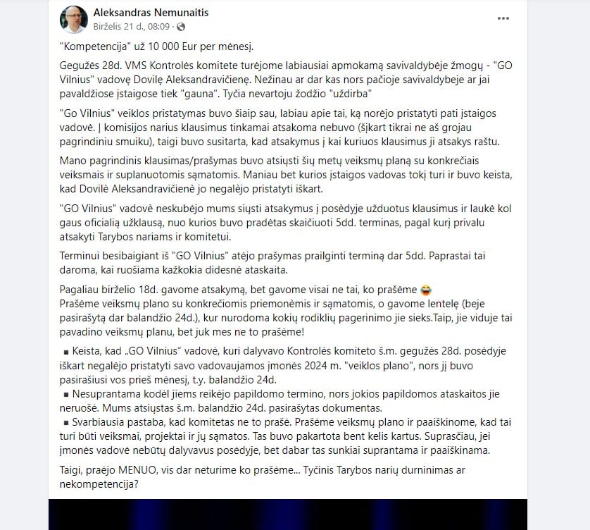 A. Nemunaičio mintys