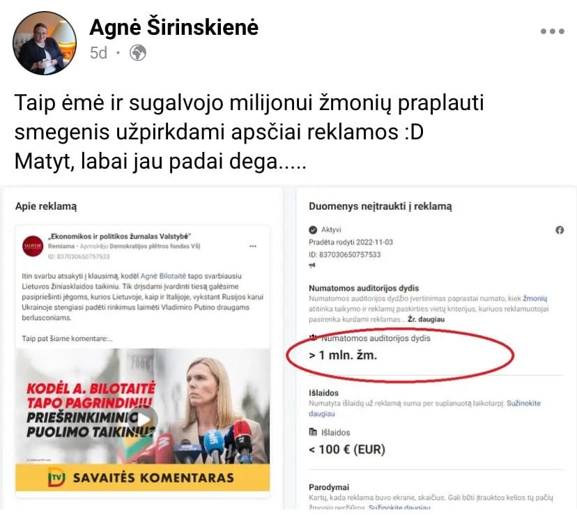 A. Širinskienės pasisakymas