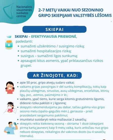 Vaikų skiepijimo rekomendacijos
