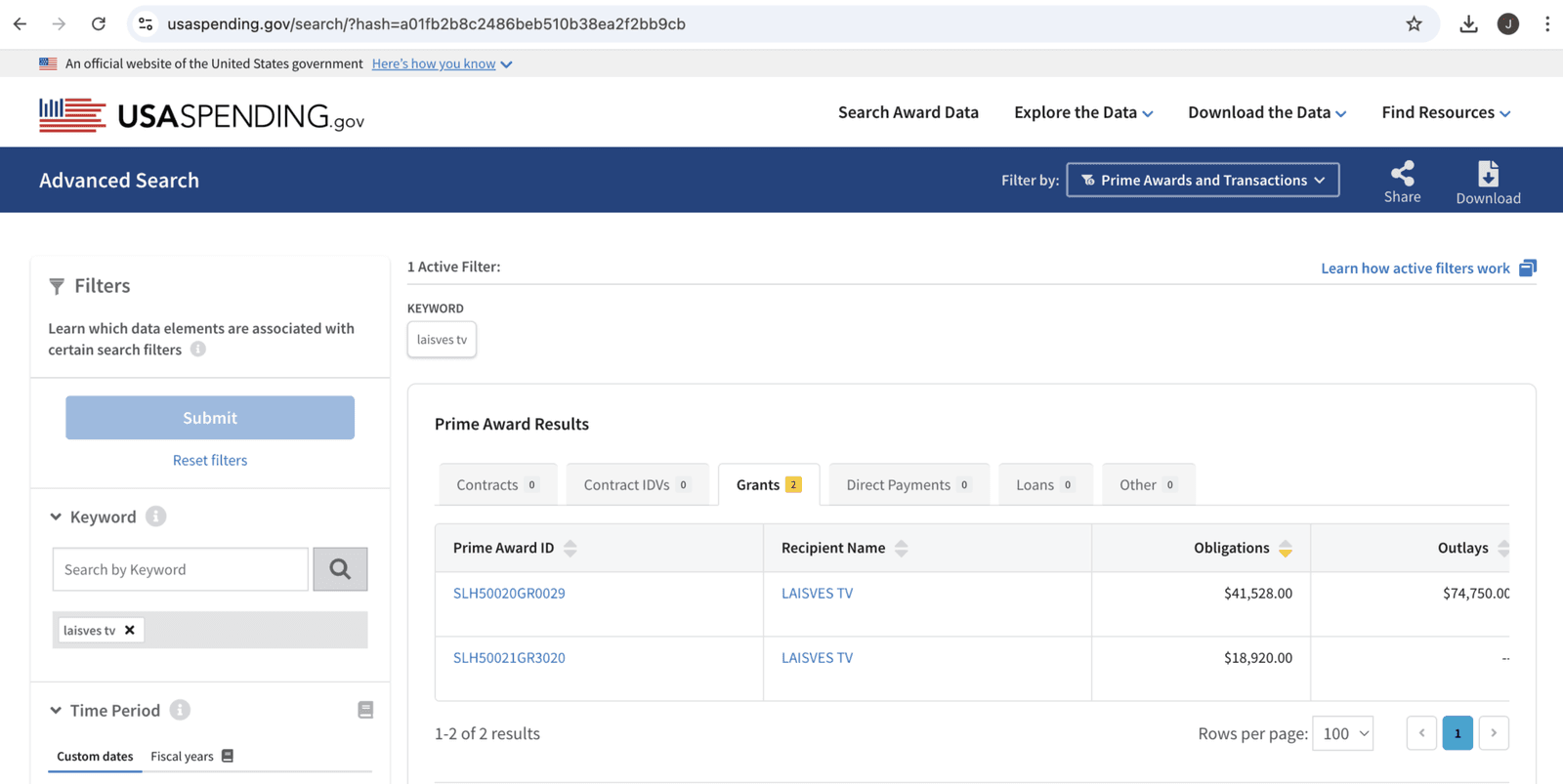USASPENDING.gov