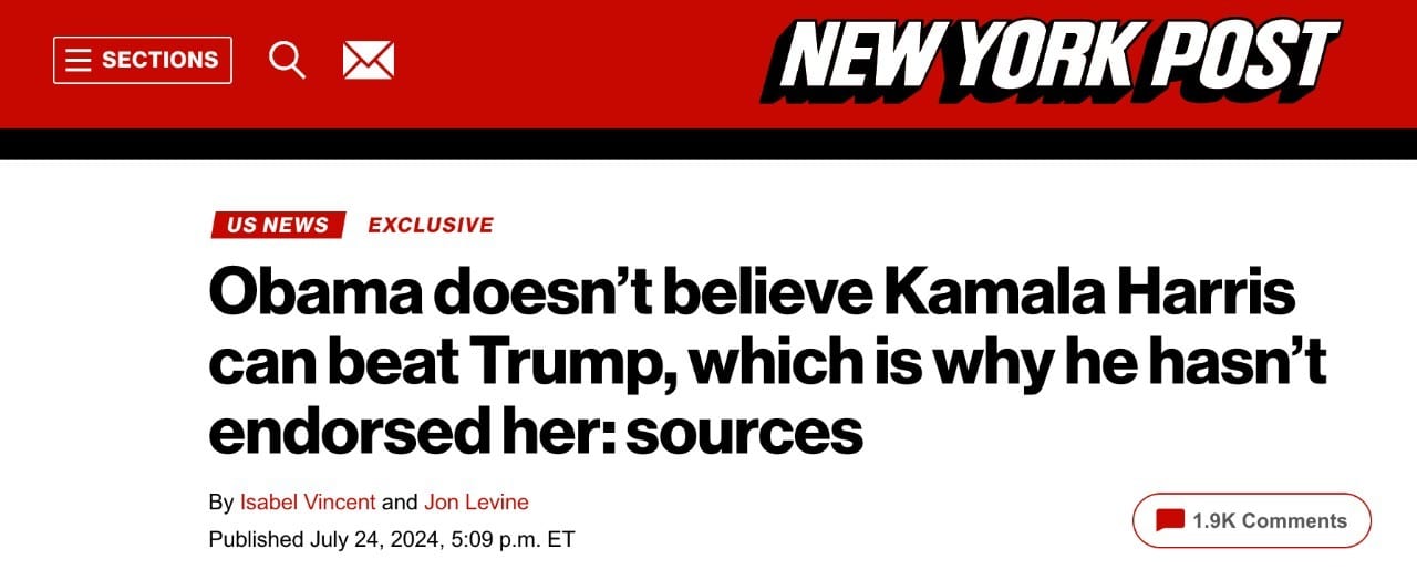 B. Obama nuomonė New York post leidinyje