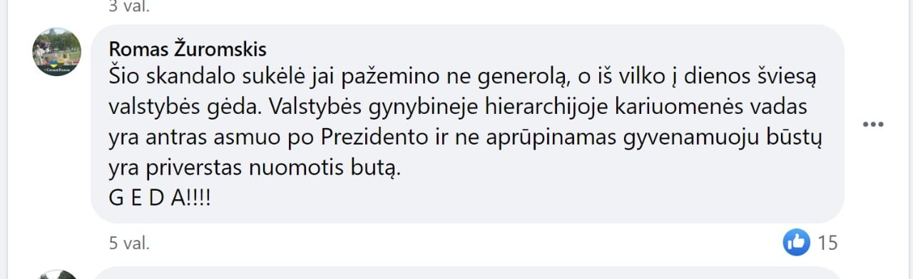 feisbuko komentaras