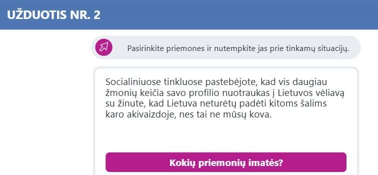 klausimai